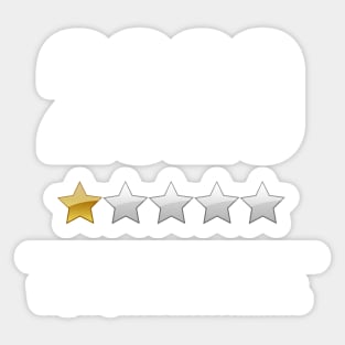 2020 - One Star Rating Sticker